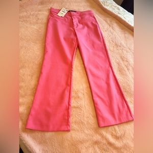 Bubblegum pink flared pants
